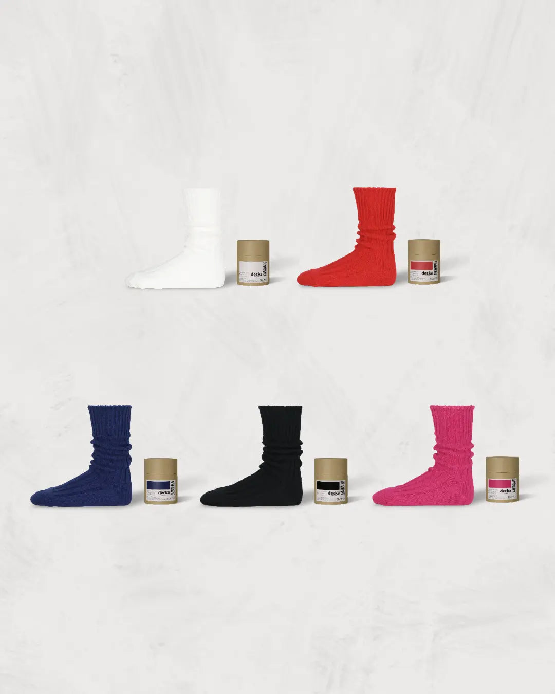 ケースドヘビーウェイトプレーンソックス-Cased Heavyweigh Plain Socks